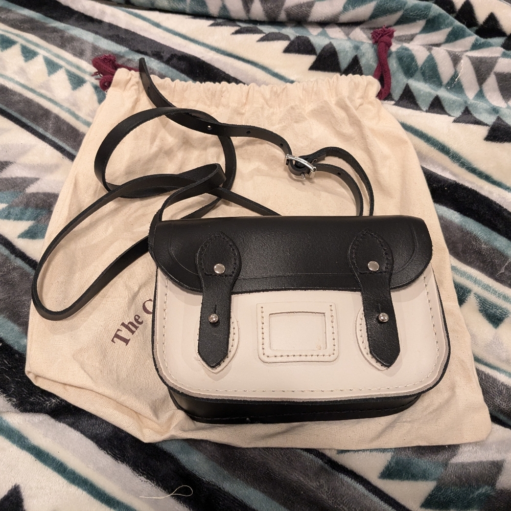 The Cambridge Satchel Company Small Black and White Purse